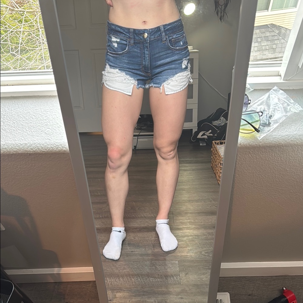 Women's Blue Denim Shorts